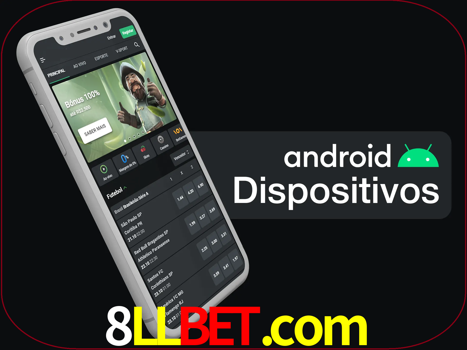O aplicativo suporta a maioria de todos os dispositivos Android.